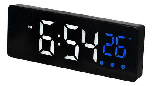 Reloj Despertador Digital Led, Pantalla De Temperatura