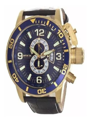 Relógio Masculino Invicta De Couro 4904 Original Novo