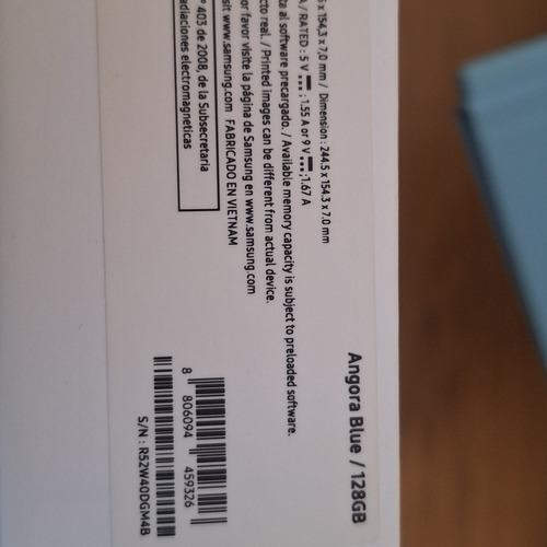 Samsung S6 Lite 2022 128gb 4gb Ram (Usado)