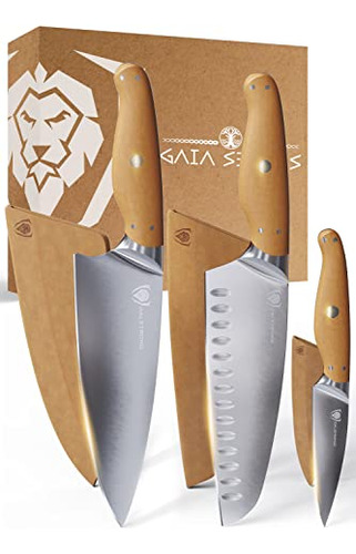 Set De Cuchillo De 3 Piezas Dalstrong - Serie Gaia - Chef Kn