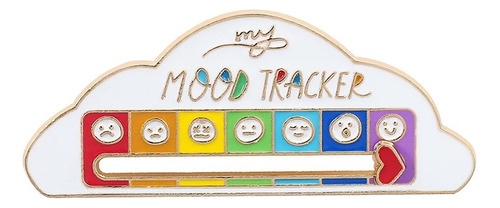 Pin Broche Bateria Social Mood Tracker Interactivo Deslizant