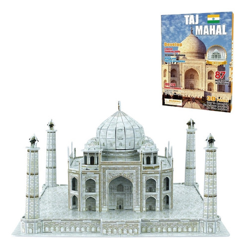 Puzzle 3d Bloques De Edificios De Fama Mundial-india Taj Mah