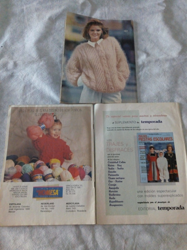 Lote De 3 Revistas Tejidos Chic . Tejedoras. Coleccionistas (Usado)