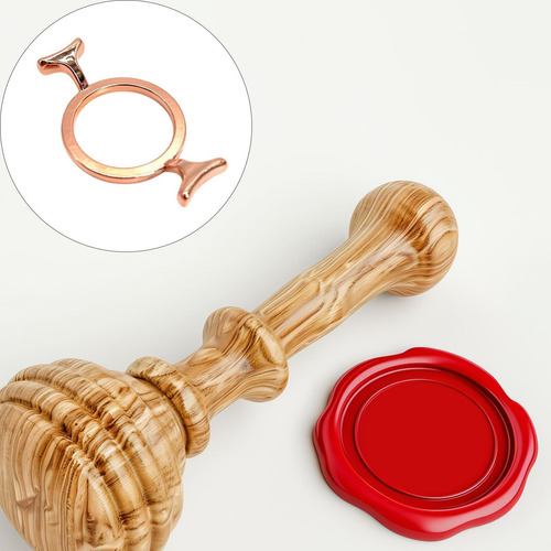 Herramienta De Sellado De Sello De Cera Ronda De Rosa