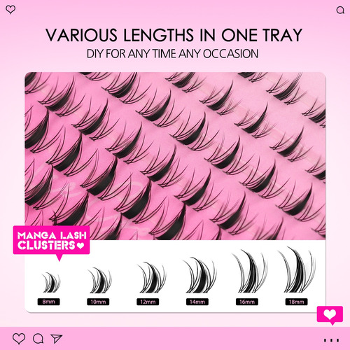 Extensiones De Pestañas Individuales Wosheer 8-18mm (matte)