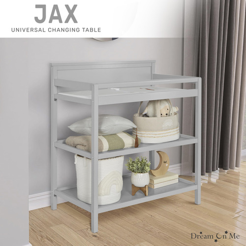 Cambiador Dream On Me Jax Gris Guijarro Con Estantes
