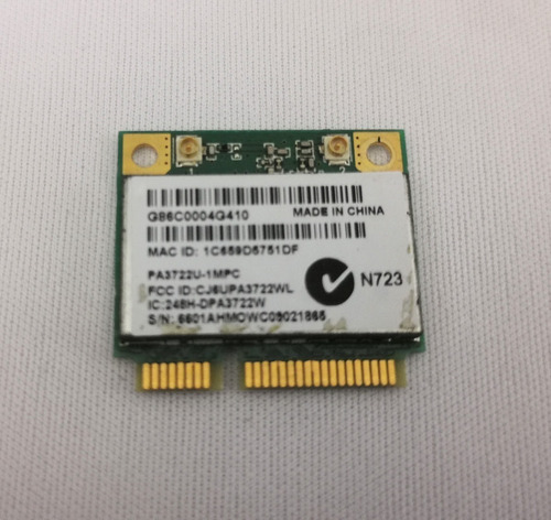 Tarjeta De Red Wifi Toshiba C655-sp5018m Mod Pa38722u-1mpc (Usado)
