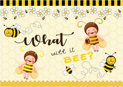 What Will It Bee - Telón De Fondo Grande Para Baby Shower, R