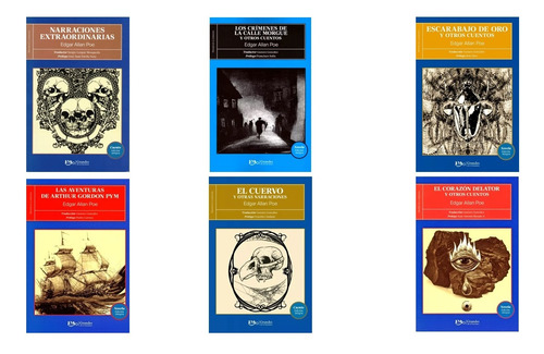 Edgar Allan Poe Paquete 6 Libros - 