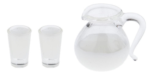 1:12 Casa De Muñecas Modelo De Tazas De Jugo De Leche