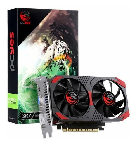 Imagem 1 de 2 de Placa Vídeo 2gb Gddr5 Pcyes Geforce Gtx 750ti G5 128 Bits