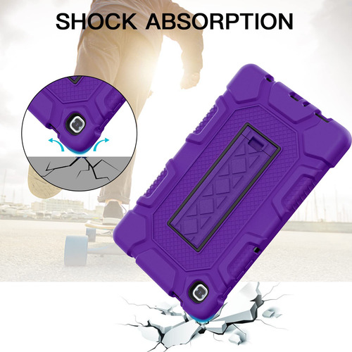 Funda Para Samsung Galaxy Tab A7 Lite Con Atril Color Morado Morado