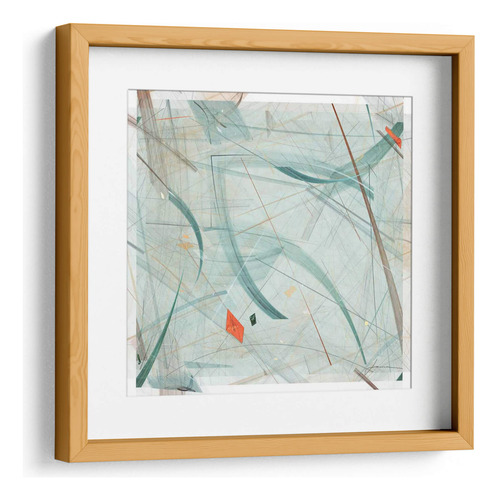Cuadro Enmarcado Pino Con Marialuisa Panel De Vector I 40x40
