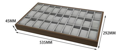 Reloj Organizador Bandeja Fieltro 30 Ranuras Encanto Pulsera