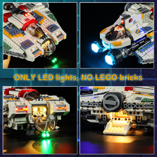 Luz Led Para Lego Star Wars Ghost & Phantom Ii 75357 Set Va