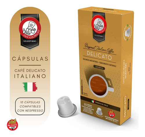 Kit Cafe Italiano En Capsulas Sin Tacc Compostables Gift Box