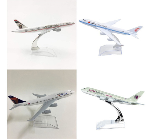 Miniatura Aviao Metal Boeing Airbus Varios Modelos 16x15 Cm