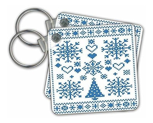 Llaveros Para Niño - 3drose Christmas Cross Stitch Embroider