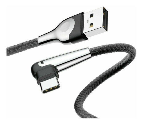 Cable Tipo C Baseus Codo 90 Samsung Huawei Reforzado 2m