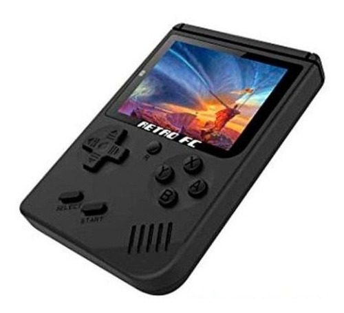 Mini Consola Retro Fc 400 In 1 Tipo Game Boy Clásicos Negra