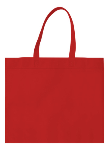 Bolsas Friselina Personalizadas Colores 45x40 X 100u. Rojo Liso