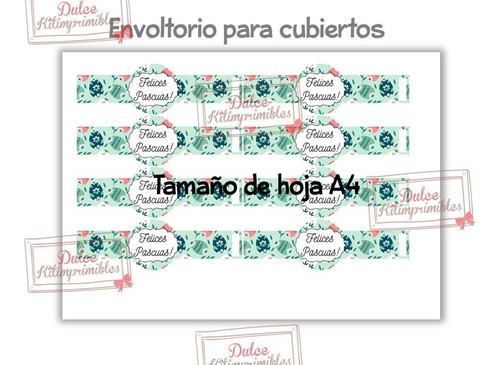 Kit Imprimible Pascua Felices Pascuas Base Huevo Bolsita 14