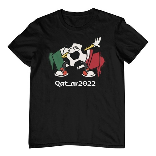 Playeras De Futbol Mundial - Balón- Bandera - Qatar 2022