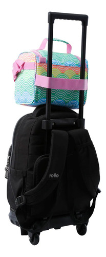 Totto Combo Mochila Y Lonchera - Set Kit Escolar Acuarela Arcoiris