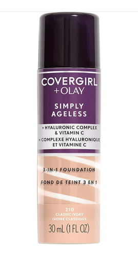 Base de maquillaje lĂquida CoverGirl 10037 tono classic ivory 210 - 30mL 28.35g