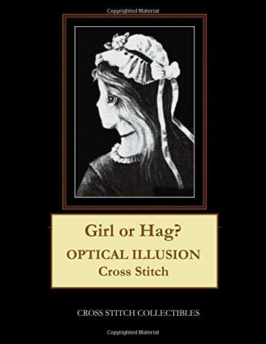 Girl Or Hagr Optical Illusion Cross Stitch Pattern