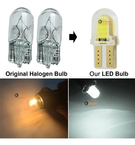 1 Cocuyo,bayoneta,bombillo Luz Led T10 Mini Fijo Moto/carro