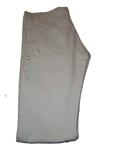 Rapsodia Jean Recto Blanco C/strass Talle 24 Cuotas!