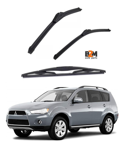 Kit Palheta Dianteira E Traseira Mitsubishi Outlander 07/..