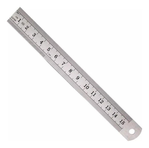 Régua De Metal Apex Com 15 Cm Zy3015