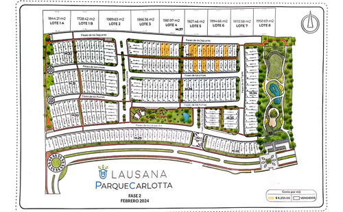 Lote En Venta  Privada Carlotta  Fase 2 Residencial Lausana 