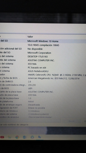 Asus X551ma Completa O Por Partes Si Funciona Negro (Usado)