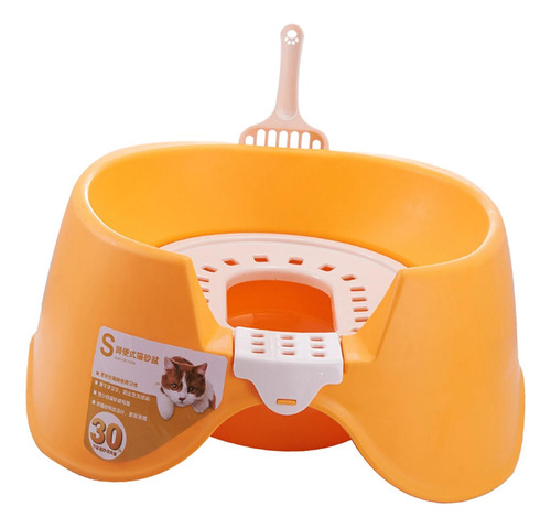 Lavabo De Arena Para Gatos, Bandeja De Arena Para Naranja