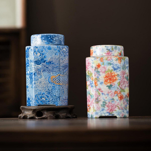 Recipiente De Recipiente De Té De Cerámica Con Estilo C