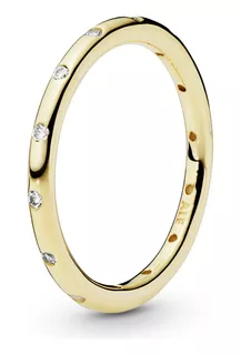 Anillo Pandora Oro 14k Sencillo Reluciente