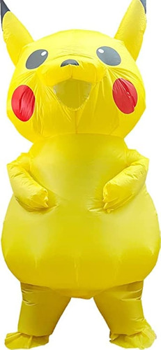 Disfraz Mascota Inflable Amarilla Para Halloween Navidad Pas