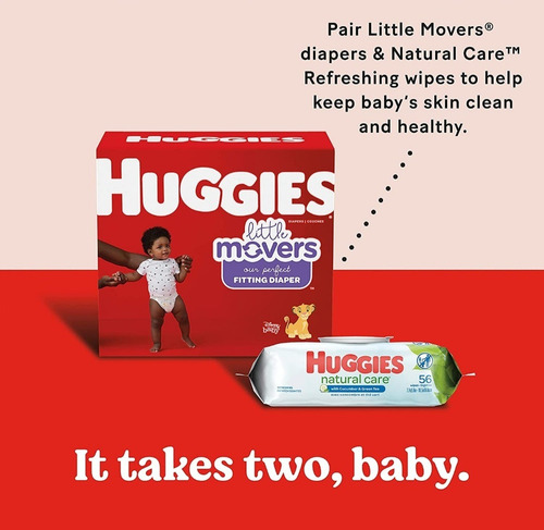 Imagen 6 de 7 de Toallitas Huggies Para Bebé Perfumadas Tapa Abatible 560und.