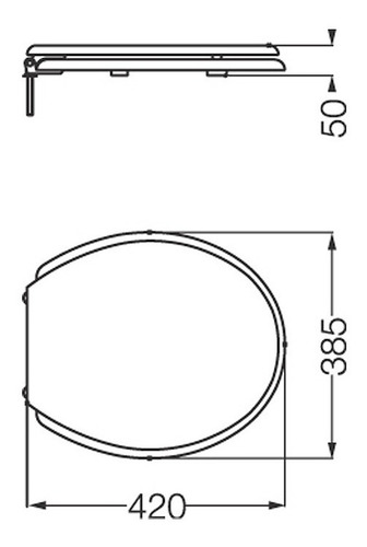 Tapa Asiento Plasticos P/inodoro Ferrum Traful Andina Blanco