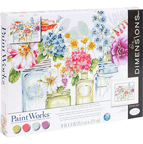 Dimensiones, Flores De Arco Iris, Pinturas, Kit De Pintura P