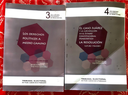 Paquete De Libros A Las Sentencias Del Tribunal Electoral.