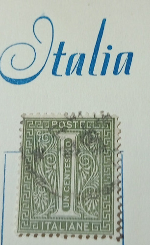 Estampilla Italia Yt.12 1 Centesimo 1863 Reino De Italia