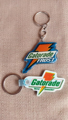 2 Llaveros Antiguos De Colección Gatorade Publicidad Vintage