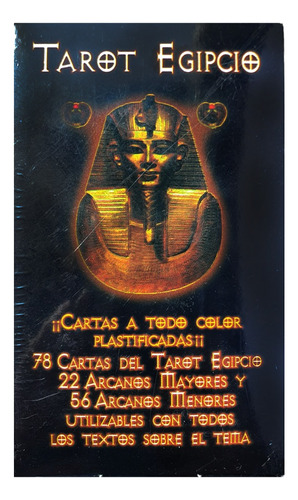 Tarot Egipcio Profesional Plastificado 78 Cartas+instructivo