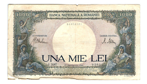 Rumania - Billete 1000 Lei 1941 - 54658301.