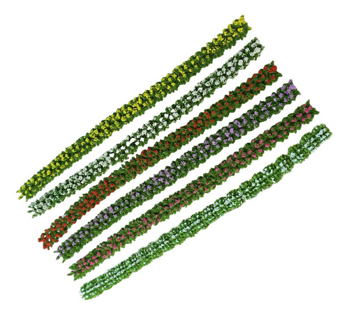 2 X 6 Pçs Tiras De Flores Em Miniatura Tiras De 1cm De