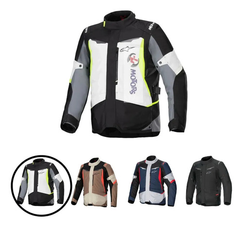 Jm Nuñez Campera Proteccion Turismo Alpinestars St-1 Wp Gris Negro Fluo 9145 Geométrico L